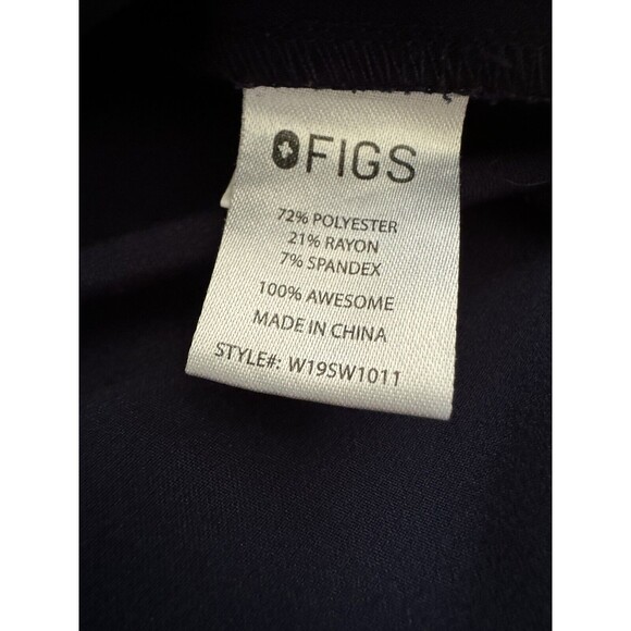 Figs‎ Dark Blue Kangaroo Pocket Scrub Top Size Small W19SW1011 - Picture 6 of 7